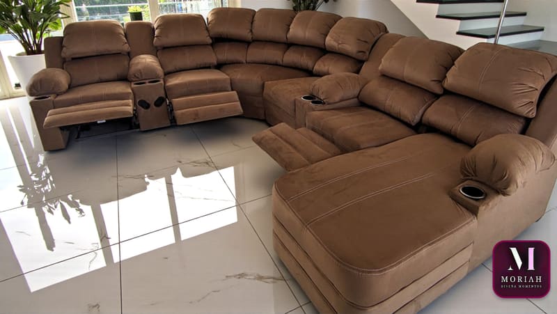 Sala Moriah 3 Elegance — recliner de chicote camel